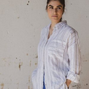 Jennie skjorta bleu rayé