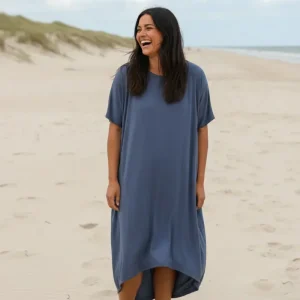 Blå Klänning Eveline Night Shadow